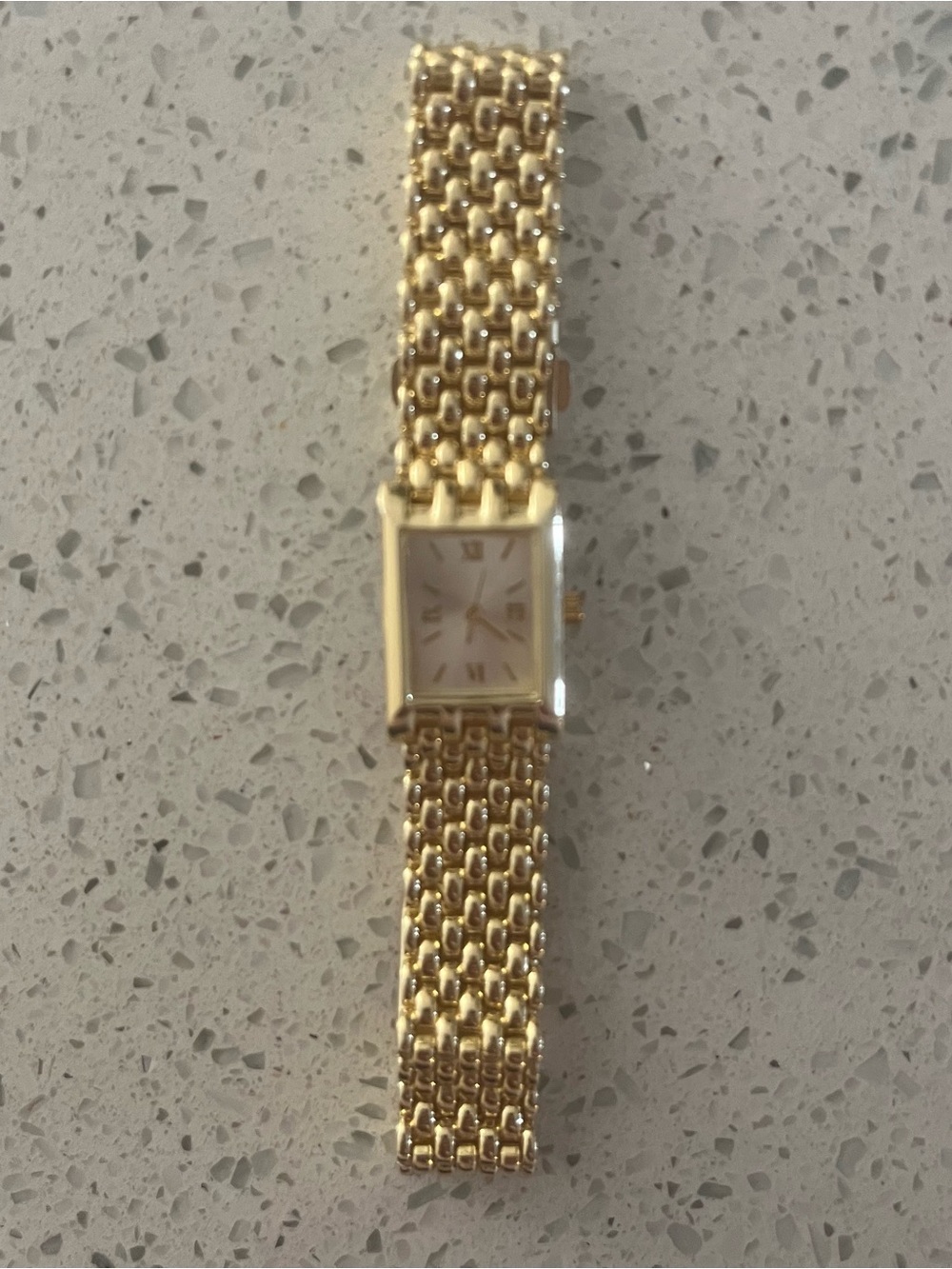 Never worn - “Altar'd State” Gold Tone Rectangular Bracelet Watches